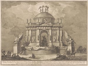 Prima Macchina pro Čínu z roku 1773: Chrám míru, 1773.