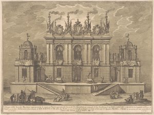 Seconda Macchina pro Čínu z roku 1775: Býčí zápas, 1775. od Giuseppe Vasi