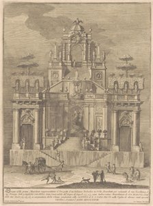 Prima Macchina pro Čínu z roku 1778: Venkovský Belevedere s Herkulem a Antaeem od Giuseppe Vasi, after Giuseppe Palazzi