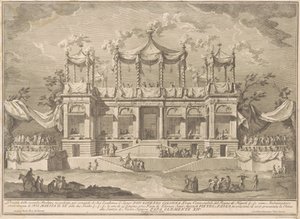 Seconda Macchina pro Čínu z roku 1770: Rybí trh Portico