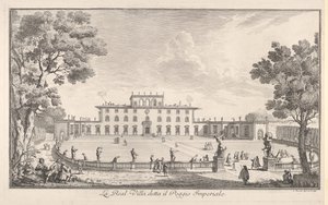 Královská vila s názvem il Poggio Imperiale La Real Villa s názvem il Poggio Imperiale, pohled ..., 1744.