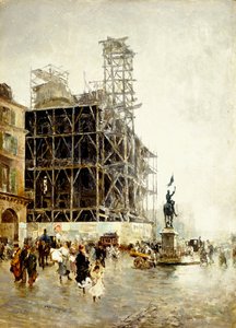 Náměstí pyramid, od Giuseppe or Joseph de Nittis