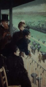 Závody v Auteuil (část triptychu) od Giuseppe or Joseph de Nittis