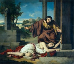 Efraimův levita, autor Giustiniano degli Avancini (1807-1843). od Giustiniano Degli Avancini