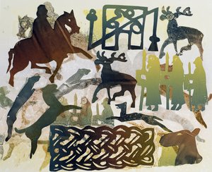 Starověcí cestovatelé, 1995 (monotyp) od Gloria Wallington