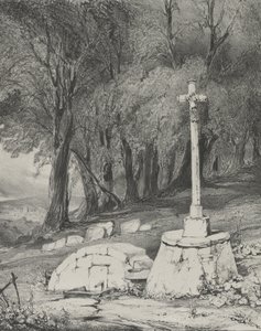Kříž na silnici z Clermontu do Royal, 1831.