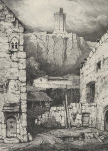 Dungeon of the Château de Polignac, 1830. od Godefroy Engelmann