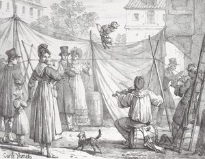 Opice a leopard Opice, 1818.