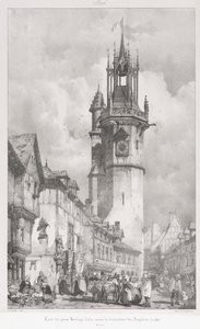 Malebné a romantické cesty ve starověké Francii, Normandii: Tour du Gros-Horlage, Évreux od Godefroy Engelmann