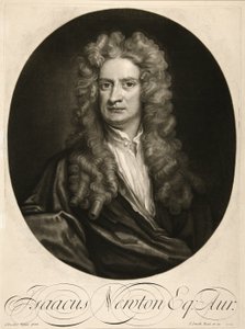 Isaac Newton, Esq., hospoda. 1712 (rytina) od Godfrey (after) Kneller
