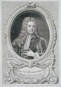 Portrét Johna Radcliffa (1650-1714) z 