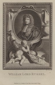 William Russell, Lord Russell, anglický politik (rytina) od Godfrey (after) Kneller