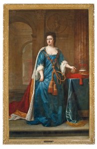 Portrét královny Anny (1665-1714) od Godfrey (studio of) Kneller