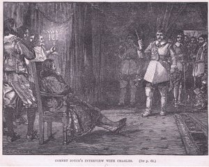 Rozhovor Cornet Joyce s Charlesem I AD 1647