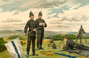 The 1st Middlesex Victoria Rifles - Volunteers, 1890. od Godfrey Douglas Giles
