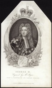 Král Velké Británie a Irska Jiří II od Godfrey Kneller