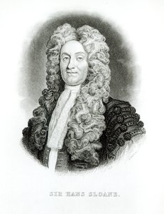 Sir Hans Sloane (1660-1753) vyrytý Williamem Home Lizarsem (1788-1859) pro Sloaneovy monografie v Jardine