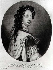 Portrét Barbary Villiersové, vévodkyně z Clevelandu (1641-1709), vyrytý J. Smithem od Godfrey after Kneller