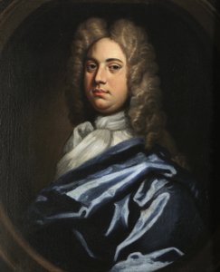 Portrét gentlemana od Godfrey follower of Kneller