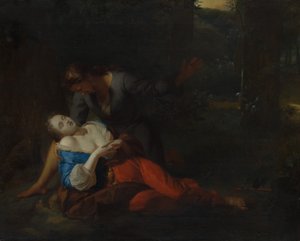 Cephalus a Procris, pravděpodobně 1680. od Godfried Schalcken