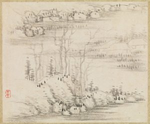 Krajina a stromy, ca. 1679.