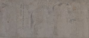 Detail Five Tribute Horses (inkoust a barva na papíře) od Gonglin Li
