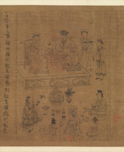 The Classic of Filial Piety, c.1085 (inkoust a barva na hedvábí)