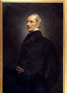 Portrét Alphonse de Lamartine (1790 -1869), básník a politik. Obraz od Gonzague Privat (1843 -?) od Gonzague Privat