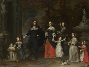 Rodinná skupina, asi 1664.