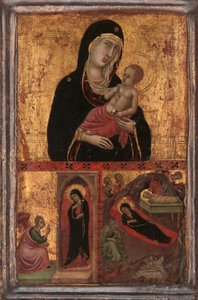Madona s dítětem se Zvěstováním a Narozením, ca. 1310-15. od Goodhart Master
