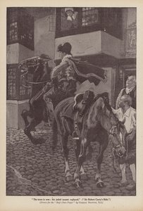 Jízda sira Roberta Careyho (litografie) od Gordon Frederick (after) Browne