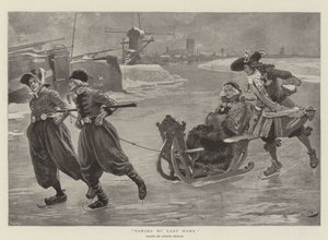 Tažení My Lady Home (litho) od Gordon Frederick (after) Browne