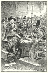 Cromwell vyhání Long Parliament (litho) od Gordon Frederick Browne