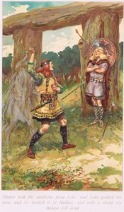 Hadur vzal jmelí od Loui, ilustrace z knihy 
