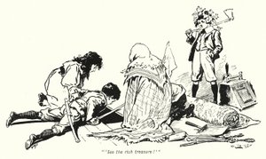Ilustrace k Příběhu hledačů pokladů od E Nesbita (litho)