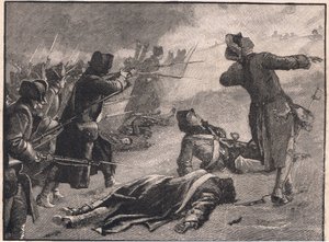 Montgomeryho útok na nízké město, Quebec AD 1775 od Gordon Frederick Browne