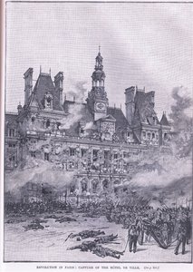 Revoluce v Paříži od Gordon Frederick Browne