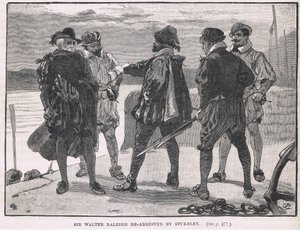 Sir Walter Raleigh znovu zatčen Stukeley 1618 od Gordon Frederick Browne