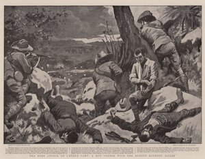 Búrský útok na Caesarův tábor, horký kout s puškami na hranicích od Gordon Frederick Browne