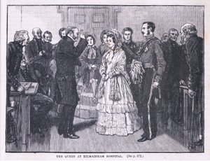 Královna v nemocnici Kilmainham AD 1849 od Gordon Frederick Browne