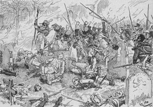 Mladá garda na hřbitově v Esslingu, 1896, 1902 od Gordon Frederick Browne