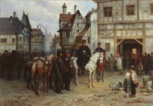 Generál Blücher u kozáků v Budyšíně, 1885