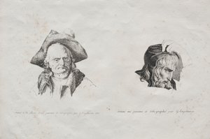 Sbírka litografických esejů: Dvě hlavy, 1816.