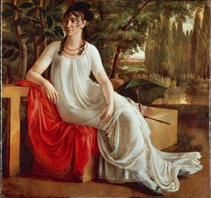 Paní Wilhelmine von Cotta, od Christiana Gottlieba Schicka (1776-1812), olej na plátně