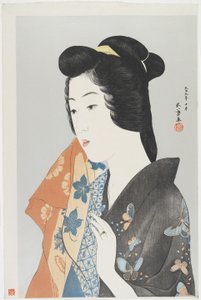 (Woman Holding Towel), říjen 1920 od Goyo Hashiguchi