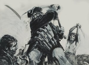 Černovous (kvaš na papíře) od Graham Coton