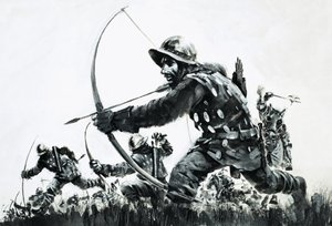 Lučištníci v bitvě u Bannockburnu od Graham Coton