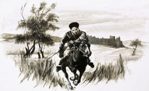 Mnich Jan na ohnivém mongolském koni od Graham Coton