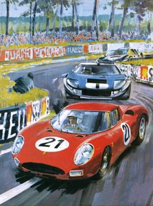 Jochen Rindt za volantem Ferrari 250 LM od Graham Coton