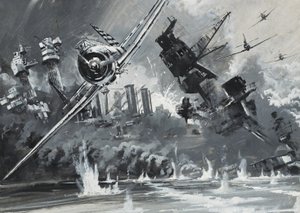 Pearl Harbour, 7. prosince 1941 (kvaš na papíře)